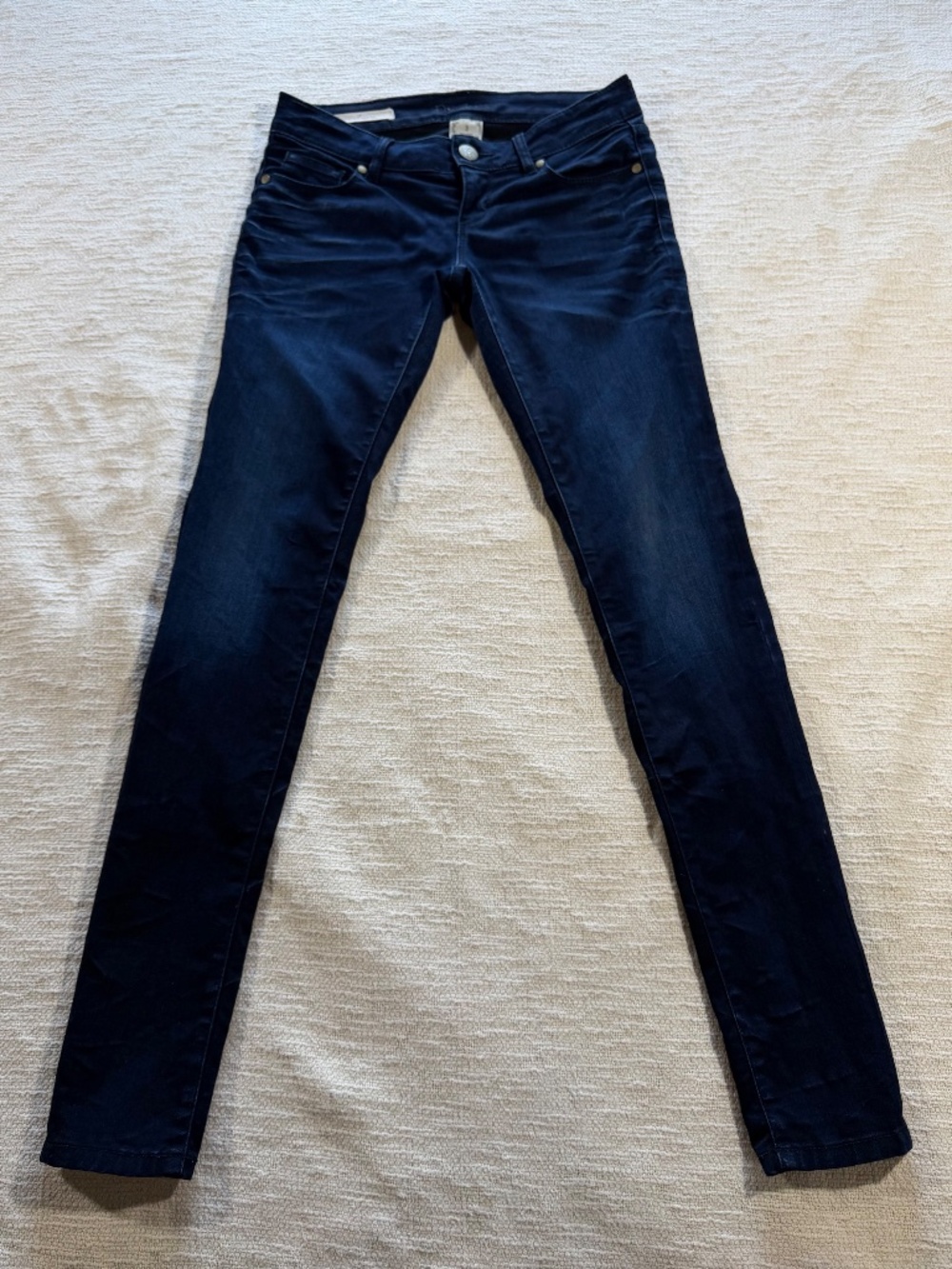Decree Women’s Size 3/26 Dark Wash Low Rise Skinny Jeans Stretch
